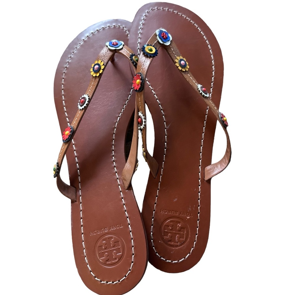 Tory Burch Marguerite Flower Flip Flop